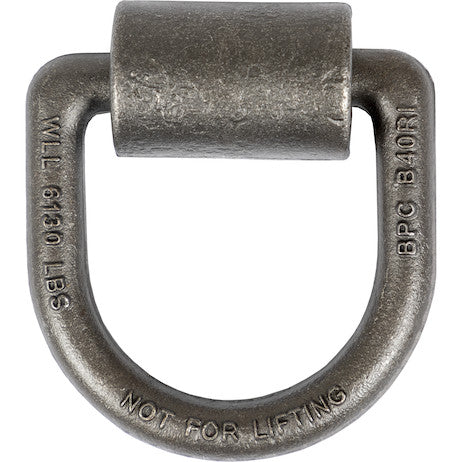 5/8 Inch Forged D-Ring With Weld-On Mounting Bracket, Packaged