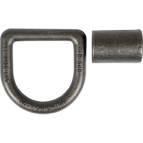 5/8 Inch Forged D-Ring With Weld-On Mounting Bracket, Packaged
