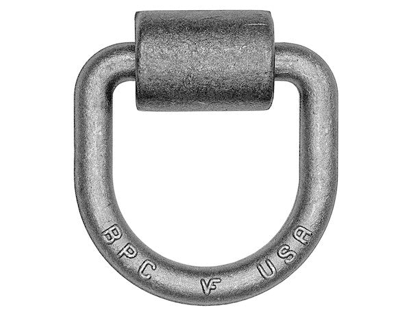 B40PKGD - 5/8 Inch Forged D-Ring With Weld-On Mounting Bracket, Packaged