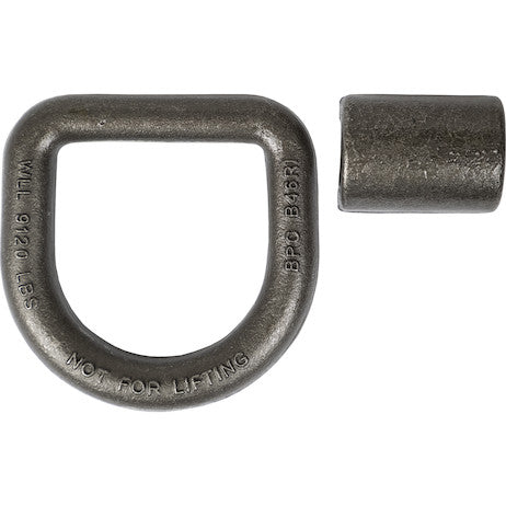 3/4 Inch Forged D-Ring With Weld-On Mounting Bracket, Packaged