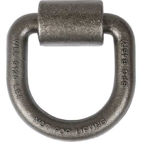 3/4 Inch Forged D-Ring With Weld-On Mounting Bracket, Packaged
