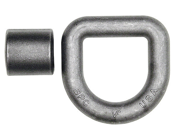 B48 - Domestically Forged 1 Inch D-Ring with Weld-On Mounting Bracket
