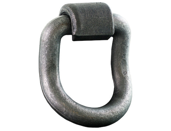 Domestically Forged 1 Inch Forged 55?? Angled D-Ring with Weld-On Mounting Bracket