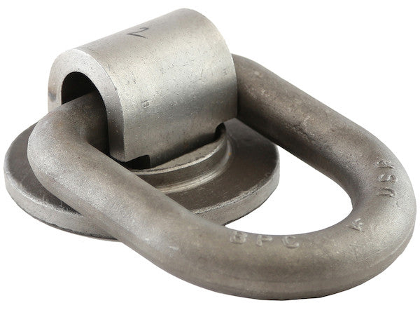 B51 - 1 Inch Forged 360?? Rotating D-Ring With Weld-On Mounting Bracket