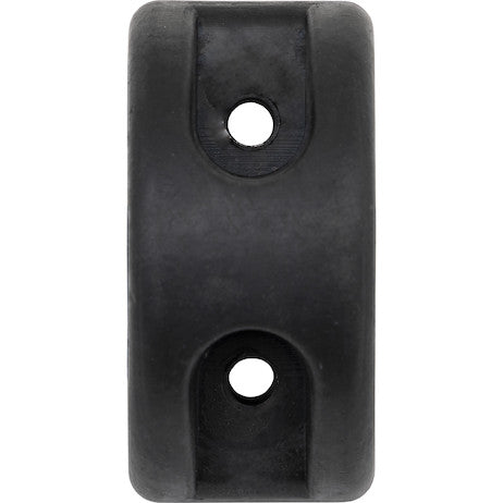 D-Shaped Molded Rubber Bumper - 3 x 3-1/2 x 6 Inch Tall - Set of 2