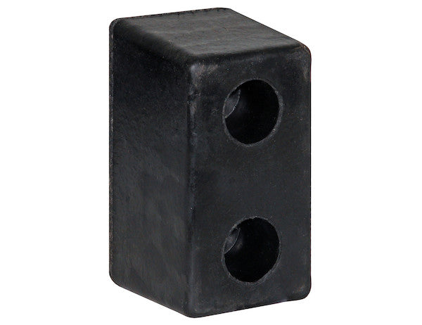 Molded Rubber Bumper - 2-1/4 x 2 x 7-3/4 Inch Tall - Set of 2, Packaged