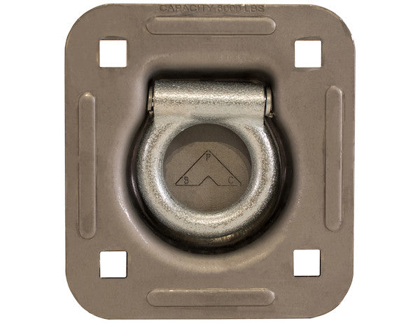 B801 - Heavy Duty Recessed Rope Ring Non-Plated Weldable Bracket