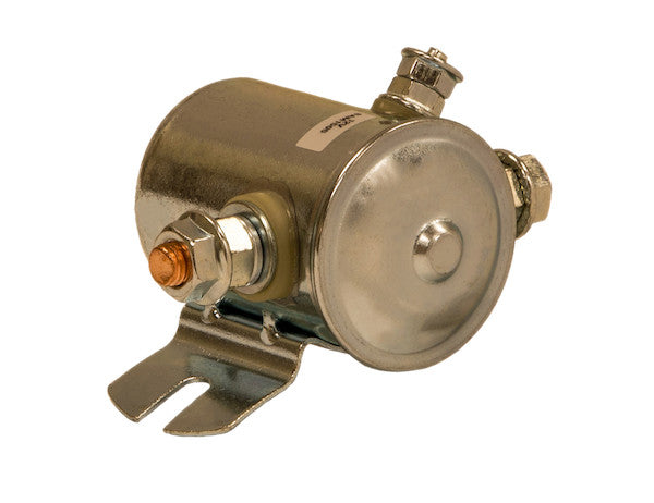 B98596 - Continuous Duty 12 Volt Steel Case Insulated Solenoid +12V To Activate