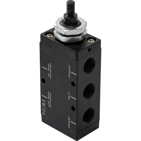 4-Way 3-Position Manual Air Valve With Five 1/4 Inch NPT Ports