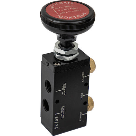 4-Way 3-Position Manual Air Valve With Five 1/4 Inch NPT Ports