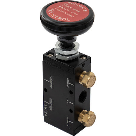 4-Way 3-Position Manual Air Valve With Five 1/4 Inch NPT Ports