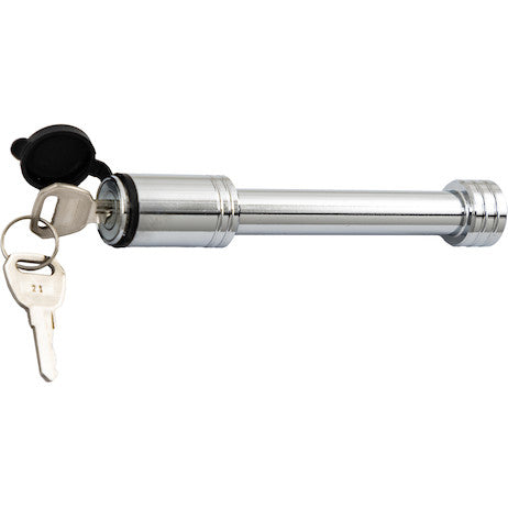 5/8 Inch Bone Style Locking Hitch Pin Assembly With Chrome Finish for 2 Inch, 2-1/2 Inch, and 3 Inch Receivers