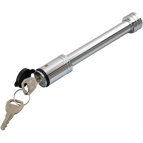 5/8 Inch Bone Style Locking Hitch Pin Assembly With Chrome Finish for 2 Inch, 2-1/2 Inch, and 3 Inch Receivers