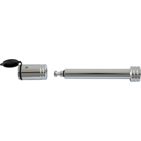 5/8 Inch Bone Style Locking Hitch Pin Assembly With Chrome Finish for 2 Inch, 2-1/2 Inch, and 3 Inch Receivers