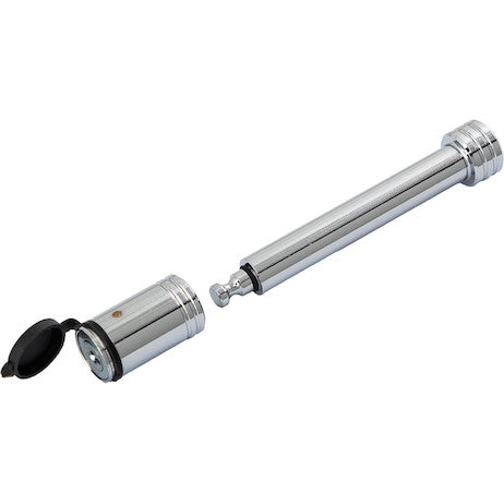 5/8 Inch Bone Style Locking Hitch Pin Assembly With Chrome Finish for 2 Inch, 2-1/2 Inch, and 3 Inch Receivers