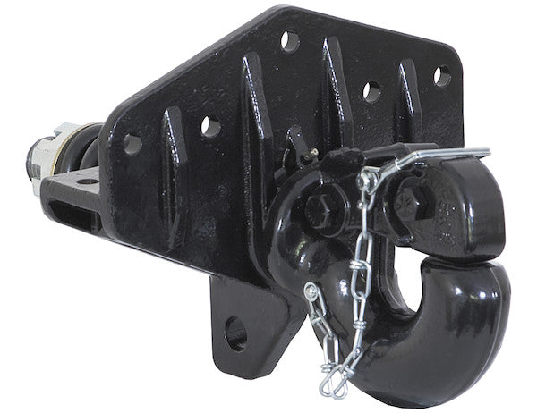 25 Ton Swivel Type Pintle Hook with T-bracket - Compares to Wallace # 2046103