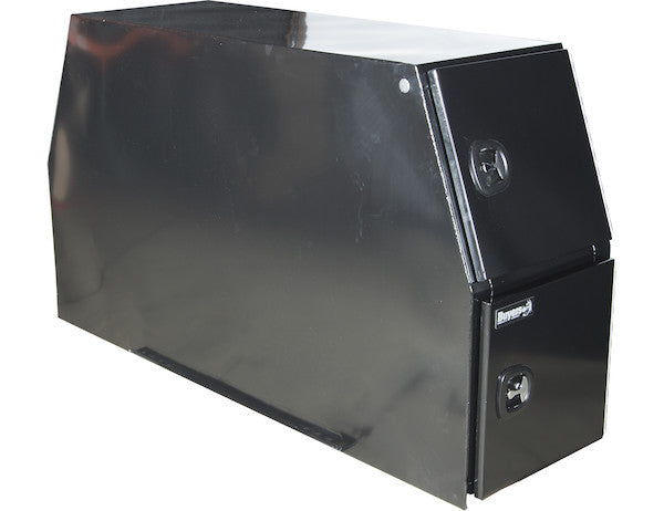 46x24x82 Inch Flat Floor Black Steel Backpack Truck Box