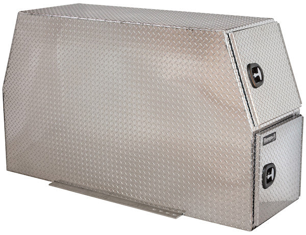 BP824624 - 46x24x82 Inch Flat Floor Diamond Tread Aluminum Backpack Truck Box