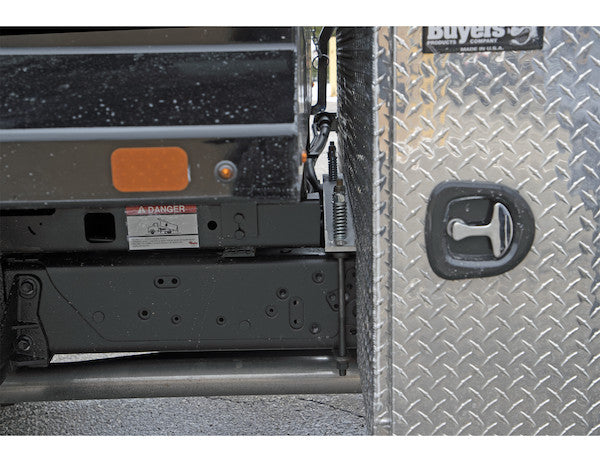 70x24x82 Inch Offset Floor Diamond Tread Aluminum Backpack Truck Box - 16.4 Inch Offset
