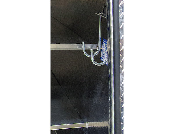 62x54x82 Inch Diamond Tread Aluminum L-Pack Backpack Truck Tool Box with Offset Floor - 16.35 Inch Offset