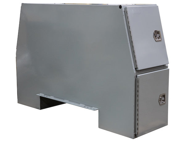 55x24x85 Inch Offset Floor Primed Steel Backpack Truck Box - 9.1 Inch Offset