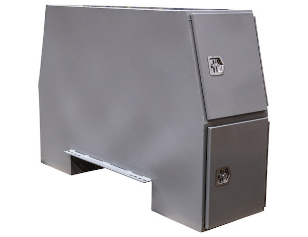 55x24x85 Inch Offset Floor Primed Steel Backpack Truck Box - 9.1 Inch Offset