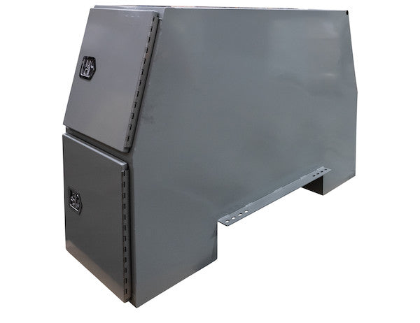 BP855524P - 55x24x85 Inch Offset Floor Primed Steel Backpack Truck Box - 9.1 Inch Offset