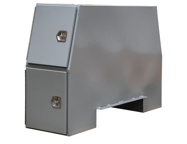 55x24x85 Inch Offset Floor Primed Steel Backpack Truck Box - 9.1 Inch Offset