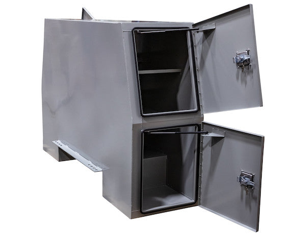 55x24x85 Inch Offset Floor Primed Steel Backpack Truck Box - 9.1 Inch Offset