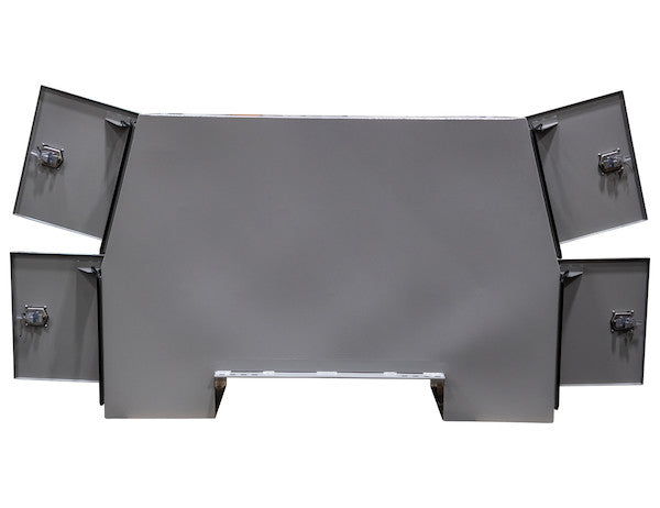 55x24x85 Inch Offset Floor Primed Steel Backpack Truck Box - 9.1 Inch Offset