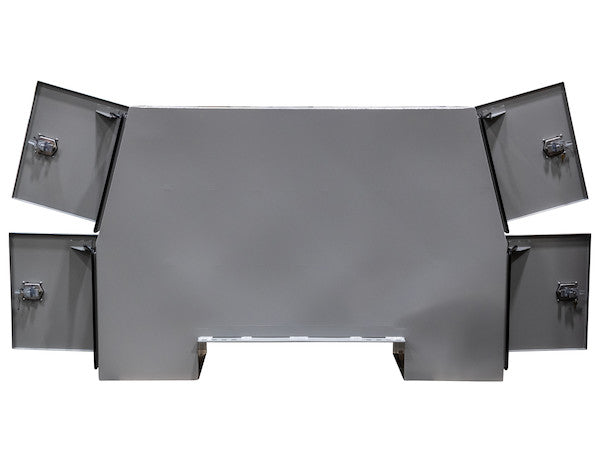 55x24x85 Inch Offset Floor Primed Steel Backpack Truck Box - 9.1 Inch Offset