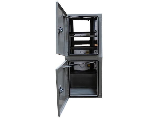 55x24x85 Inch Offset Floor Primed Steel Backpack Truck Box - 9.1 Inch Offset