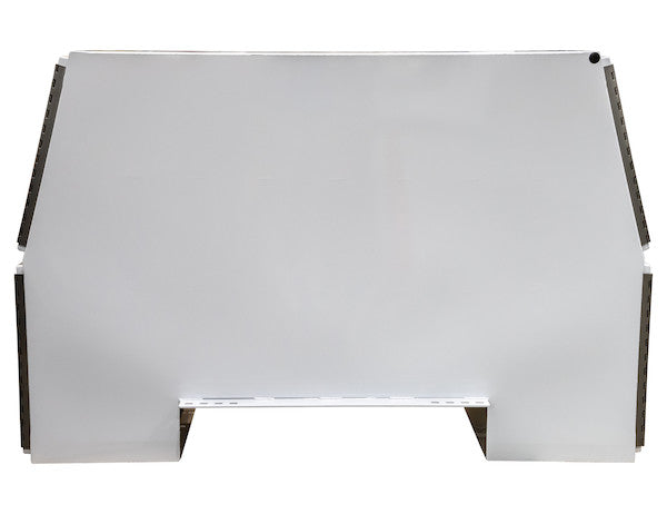 65x24x82 Inch Offset Floor White Steel Backpack Truck Box - 13.3 Inch Offset