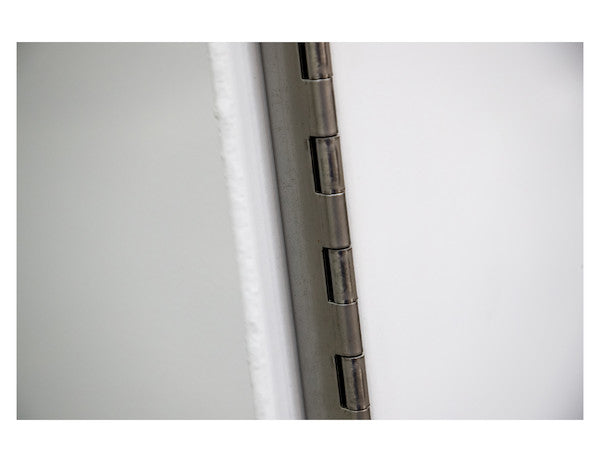 55x24x85 Inch Offset Floor White Steel Backpack Truck Box - 9.1 Inch Offset