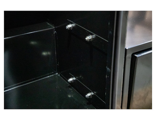 85x55x48 Inch Black Steel L-Pack Backpack Truck Box - 8.5 Inch Offset