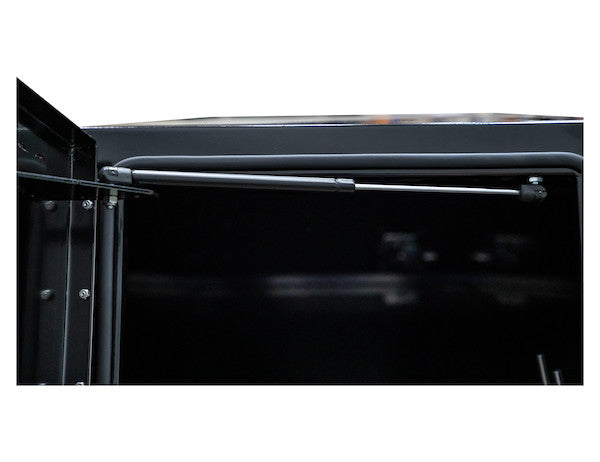 BP855548B - 85x55x48 Inch Black Steel L-Pack Backpack Truck Box - 8.5 Inch Offset