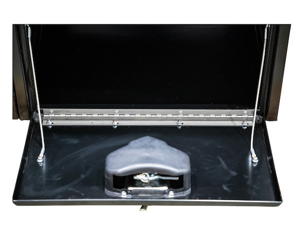 85x55x48 Inch Black Steel L-Pack Backpack Truck Box - 8.5 Inch Offset
