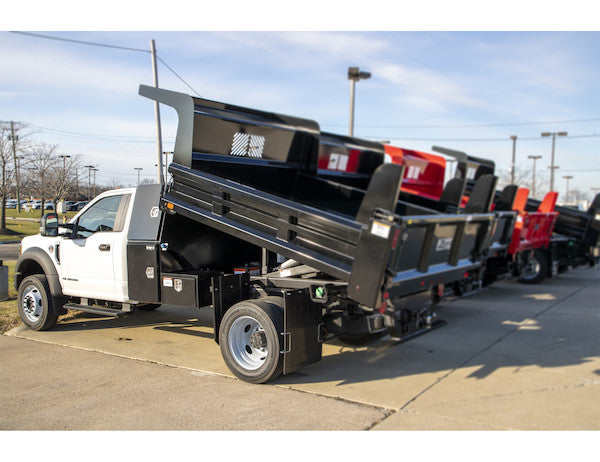 85x55x48 Inch Black Steel L-Pack Backpack Truck Box - 8.5 Inch Offset
