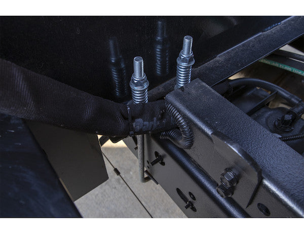 85x55x48 Inch Black Steel L-Pack Backpack Truck Box - 8.5 Inch Offset
