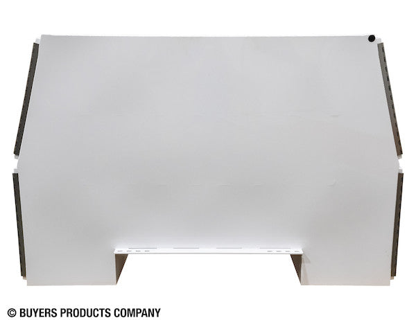 85x55x48 Inch White Steel L-Pack Backpack Truck Box - 16.35 Inch Offset