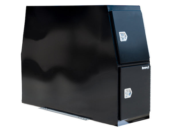 59x24x85 Inch Flat Floor Black Steel Backpack Truck Box