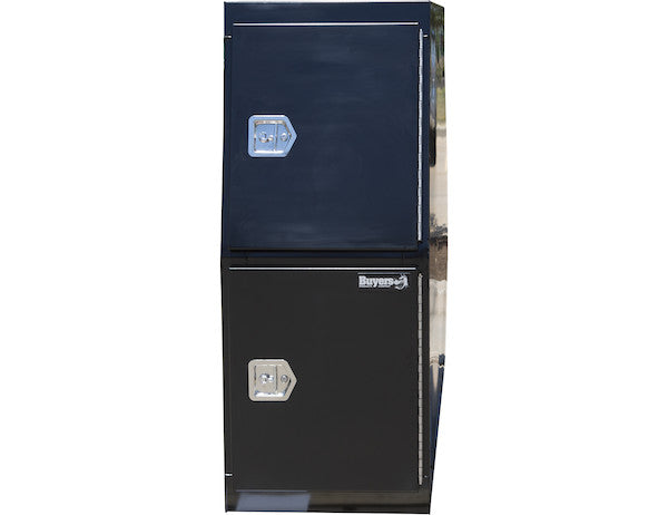 59x24x85 Inch Flat Floor Black Steel Backpack Truck Box