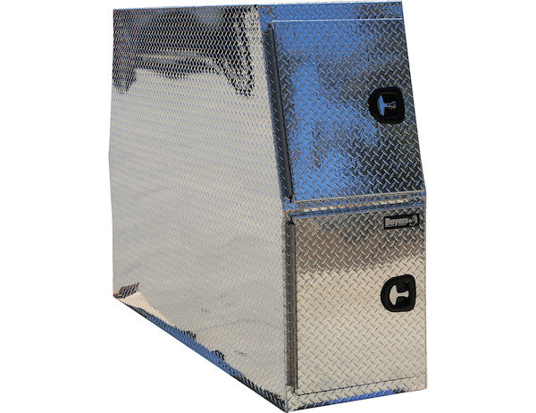 59x24x85 Inch Flat Floor Diamond Tread Aluminum Backpack Truck Box