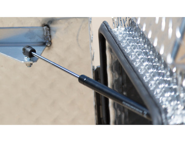 70x24x82 Inch Offset Floor Diamond Tread Aluminum Backpack Truck Box - 16.4 Inch Offset