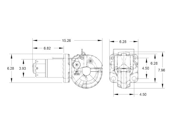 50 Ton Heavy-Duty Swivel Type Pintle Hook