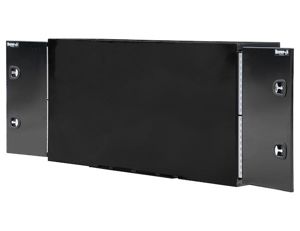 Black Steel Straight Side Backpack Truck Tool Box with Adjustable Shelving