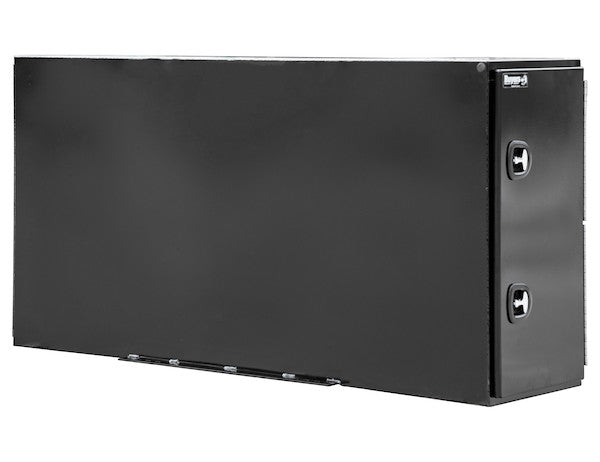 Black Steel Straight Side Backpack Truck Tool Box with Adjustable Shelving