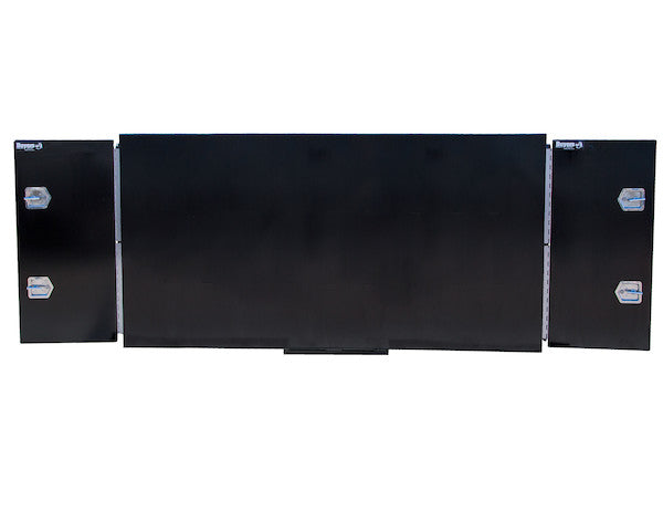 Black Steel Straight Side Backpack Truck Box - T-Handle Latch