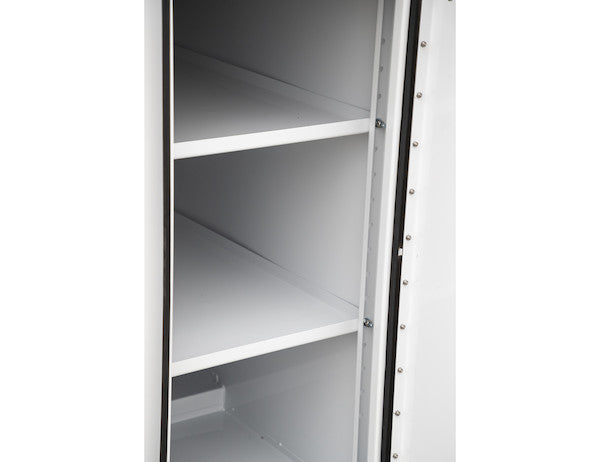 White Steel Straight Side Backpack Truck Box with Adjustable Shelving