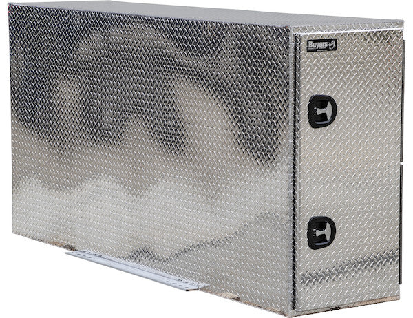 Diamond Tread Aluminum Straight Side Backpack Truck Tool Box - Compression Latch